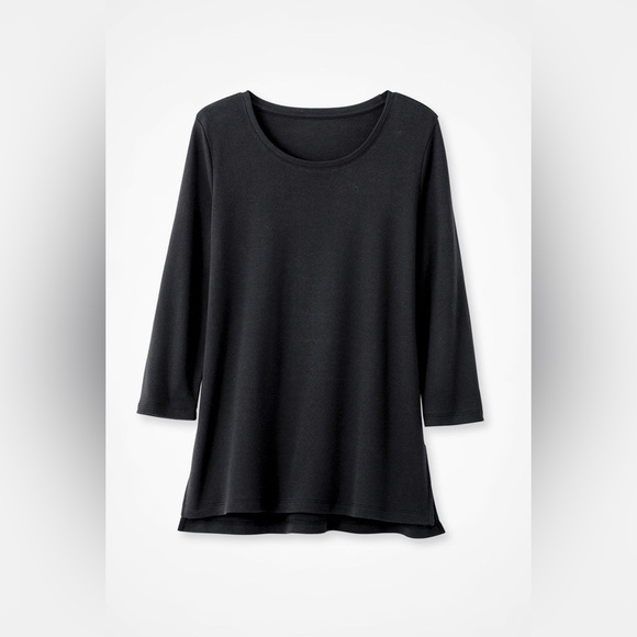 J. Jill Tops - J. Jill Pure Jill Swing Tunic Slub Cotton Blend 3/4 Sleeve Lightweight Top Sz M